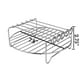 thumbnail image 3 of Air Fryer Rack XL Accesorios para freidora de aire, juego de 2, estante de doble capa con brocheta, soporte de metal apilable, 3 of 5