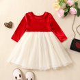 thumbnail image 2 of Okbabeha Valentine's Day Outfits 6 12 18 24Months 3t 4t 4t 5t Toddler Baby Girl Heart Long Sleeve Tutu Tulle Princess Party Dress, 2 of 7