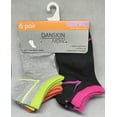 thumbnail image 3 of Danskin multicolor No Show Socks Super Value Girl socks  M 10, 3 of 3
