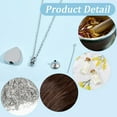 thumbnail image 6 of Heart Cremation Jewelry for Ashes Urn Necklace Keepsake Cremation Jewelry Mini Stainless Steel Silver Memorial Urns Pendant with Funnel Pin for Bereavement Family Friends 2x2.6cm, 6 of 7