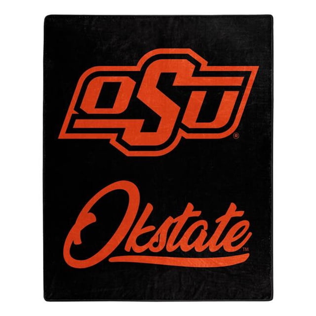 Caseys 9060426874 50 x 60 in. Oklahoma State Cowboys Raschel Signature Design Blanket