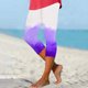 thumbnail image 2 of Pantalones de Yoga para Mujer, Cintura Elástica Impresa Capris para Uso Casual, Poliéster Cómodo Y Elástico, 2 of 5