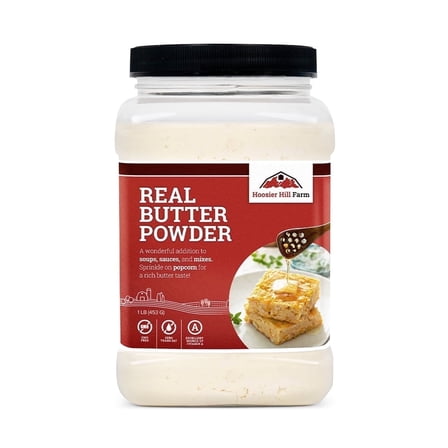 Hoosier Hill Farm Real Butter Powder, 1 lb Jar
