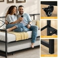 thumbnail image 2 of Uforic Versatile Metal Twin Daybed with Trundle for Shared Bedroom, Guest Room, Living Room ,Black, 2 of 5