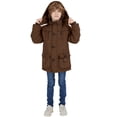 thumbnail image 5 of WenVen Big Boy's Winter Coat Puffer Jacket Snow Parka with Detachable Hood Coffee 18/20, 5 of 11