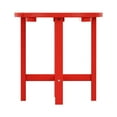 thumbnail image 4 of Garden 18" Inch Round Plastic Outdoor Patio Side Table, Red, 4 of 7