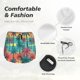 thumbnail image 4 of Balery Hawaii Palms Pantalones cortos deportivos para mujer con forro y dos bolsillos, elásticos, para entrenamiento, gimnasio, yoga-XX-Large, 4 of 7