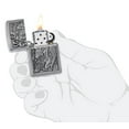 thumbnail image 4 of Zippo Skull and Angel Emblem Street Chrome Pocket Lighter, 4 of 7