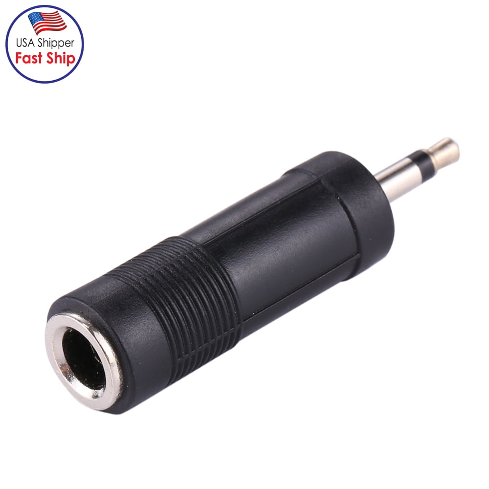 Premium 3.5mm (1/8 inch) Male to 6.35mm (1/4 inch) Female Audio Stereo Jack Adapter Convertor