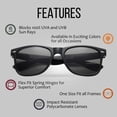 thumbnail image 4 of Paquete de 10 Gafas de Sol Retro Estilo 80's Got Shades Unisex con Protección UV 100%, 4 of 7
