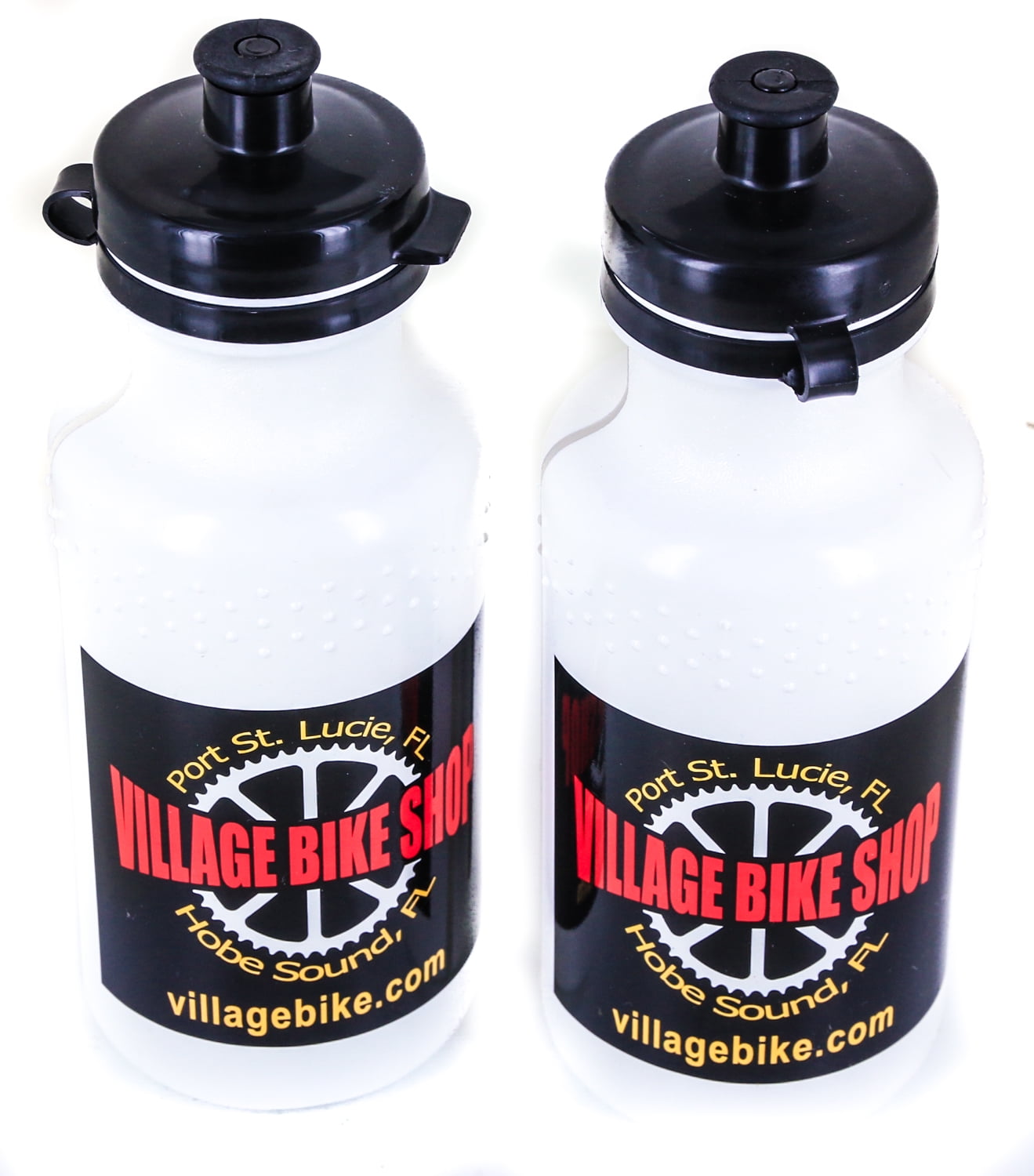 2 Quantity Trek 20 Oz Ounce Bicycle Bike Water Bottles White / Black