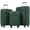 Dark Green, variant on Softside Luggage Expandable 3 Piece Set Suitcase Upright Spinner Softshell Lightweight Luggage Travel Set-22/26/30 inches