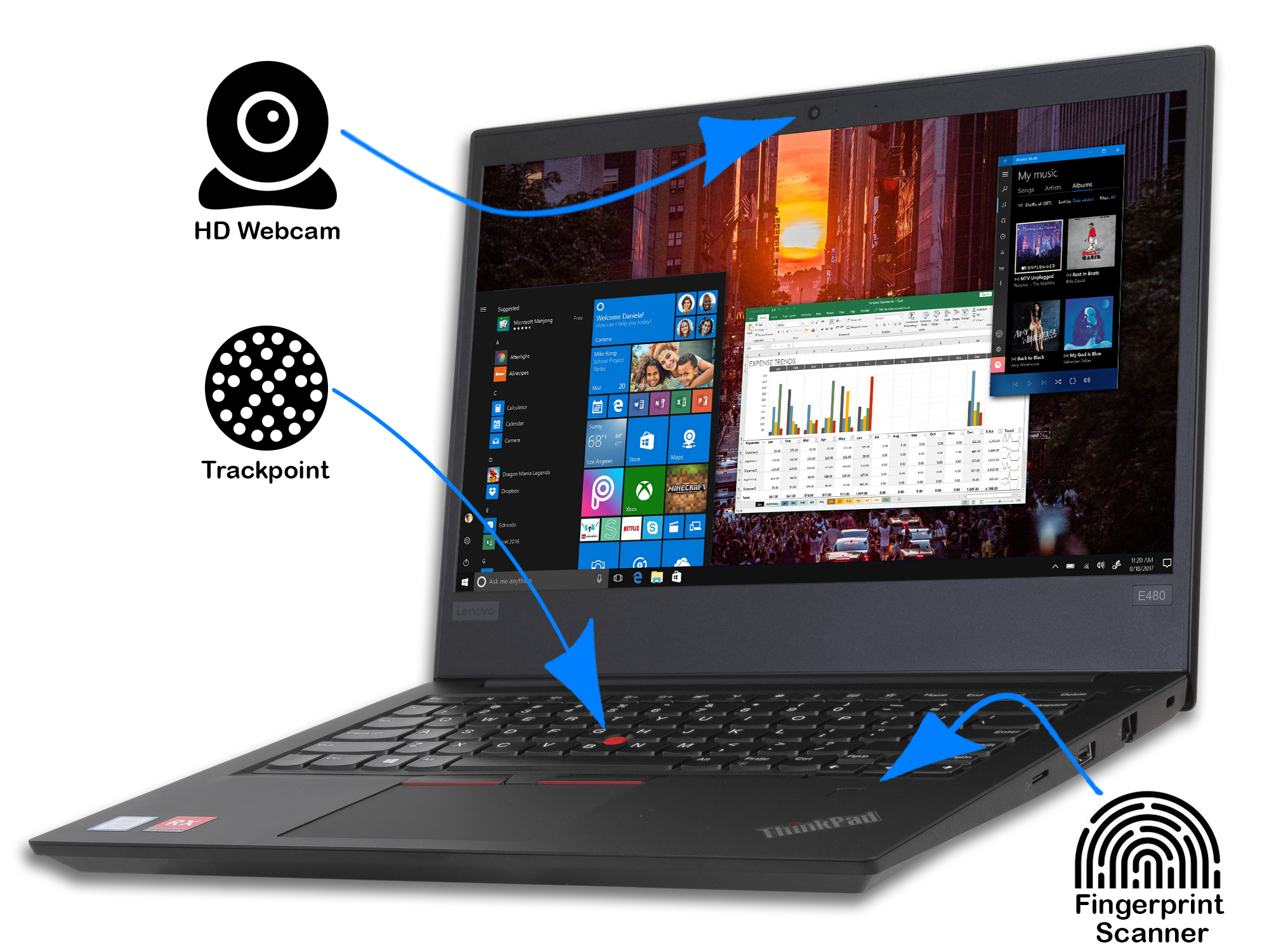 Lenovo ThinkPad E480 Gaming Notebook, 14