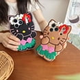 thumbnail image 6 of Cute Kitty Cat 3D Soft Silicone Protective Phone Case Cover for iPhone 17 Pro Max 11 12 13 14 15 16 Plus, 6 of 8