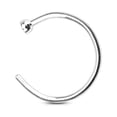 thumbnail image 2 of Flat Disc Nose Hoop 316L Surgical Steel Rings (Various Sizes), 2 of 3