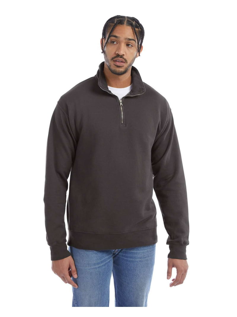 ComfortWash by Hanes GDH425 Garment-Dyed Quarter-Zip Sweatshirt