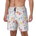 thumbnail image 1 of Fotbe Cute Owl Traje de Baño para Hombre – Shorts de Natación de Secado Rápido con Forro y Bolsillos-Large, 1 of 6