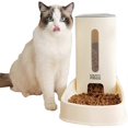 thumbnail image 1 of Comedero automático para gatos, comedero para perros, bebedero para cachorros, amarillo, 1 of 5