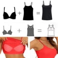 thumbnail image 4 of Inverlee Women's Cotton Plus Size Scoop Neck Cami Tank Top Thin Strap Sleeveless Basic Camisole Red XXXXXXXL, 4 of 9