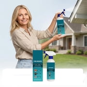 Roof Moss Remover, 120ml Concentrate for Shingles Tiles Concrete, Kills Algae Lichen & Prevents Regrowth, No Scrubbing Required, Attaches to Garden Hose