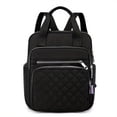 thumbnail image 1 of Mochila Acolchada Con Rombos, Bolso De Mano Con Asa Superior Para Mujer, Bolso Escolar De Viaje Informal De Nailon, 1 of 3