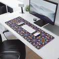 thumbnail image 2 of Long Mouse Pads for Desk,Multicolor Ethnic Geometric Pattern Desk Mats on Top Of Desks, Desk Mouse Pad Extra Large with 3mm Non-Slip Base and Stitched Edge for Gaming,Office,Work,Home 31.5"x11.8", 2 of 6