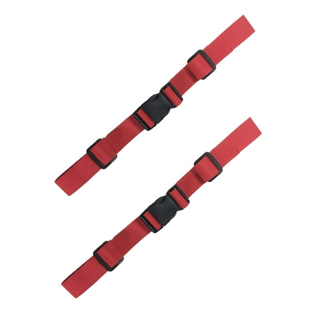 S SERENABLE 2 X Backpack Buckle Adjustable Webbing Bag Strap - Chest Strap Red