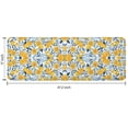 thumbnail image 7 of Yellow Lemon Fruit Leaves Blue Pattern Kitchen Rug Mat,Kitchen Runner Rugs Non Skid Washable,Decorative Kitchen Floor Mats for Kitchen,Sink,Laundry,17"x47.2", 7 of 7