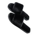 thumbnail image 3 of 1 par de pantuflas antideslizantes de felpa, zapatos de piso de suela suave para el hogar, negro, tamaño 40-41, 26,5 cm, 9,5 EE., 3 of 6