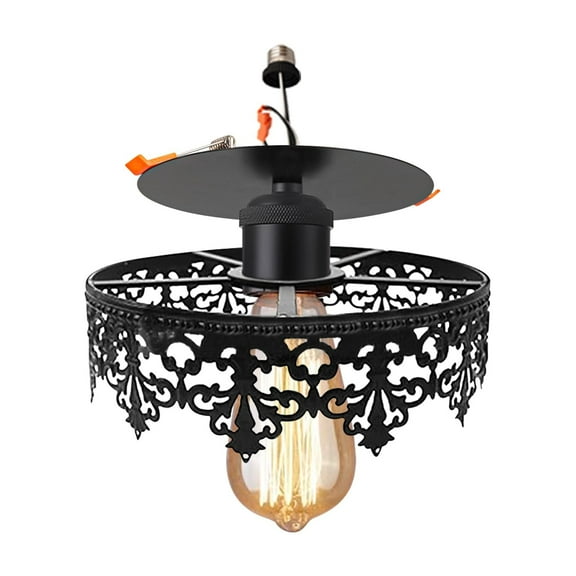 Kiven Retrofit Recessed Lighting with E26 Power Outlet Adapter, 4/5/6 Inch Replacement Conversion Kit, Farmhouse Recessed Light Conversion Kit for Living Room Hallway Kitchen DZ0428