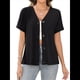 thumbnail image 2 of Camisetas Básicas de Verano con Cuello en V y Corta para Mujer Negro S, 2 of 8