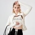 thumbnail image 3 of Abrigo de plumón de ganso blanco claro para mujer, chaqueta de plumón cálida para deportes de otoño e invierno, para correr y hacer ejercicio, 3 of 5