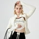 thumbnail image 2 of Abrigo de plumón de ganso blanco claro para mujer, chaqueta de plumón cálida para deportes de otoño e invierno, para correr y hacer ejercicio, 2 of 5