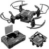 4DRC V2 Foldable Mini Drone for Kids Beginners,RC Nano Quadcopter Pocket Drone for Kids Gift Toys ,With Altitude Hold, Headless Mode, 3D Flips, One Key Return and Speed Adjustment and 3 Batteries