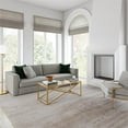thumbnail image 4 of Pemberly Row Brass and Gold Rectangular Coffee Table with Glass Top, 4 of 8