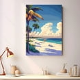 thumbnail image 2 of Siesta Key Travel Canvas, Vintage City Canvas Florida Canvas Wall Art, Siesta Key Canvas Colorful, Florida Picture Canvas - 104AZ1283, 2 of 2