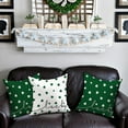 thumbnail image 6 of St Patricks Day Pillow Covers 18x18 Happy St Patricks Day Lucky White Clovers Decor for Green Throw Pillows Covers St Patricks Day Pillow Covers Decor Couch Living Room, 6 of 6