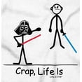 thumbnail image 2 of Crap Life Dark Side Death Star Force Plus Size Crewneck Graphic Tee Shirt Brisco Brands 3X, 2 of 5