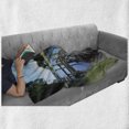 thumbnail image 6 of Outdoor Soft Flannel Fleece Throw Blanket, Waikato River Hamilton City New Zealand Holiday Destination Travel Landmark, Cozy Plush for Indoor and Outdoor Use, 50" x 70", Green Blue Grey, by Ambesonne, 6 of 6