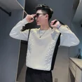thumbnail image 4 of Sudadera con cuello redondo y estampado gráfico para hombre, ropa masculina, jersey de cuello redondo, sin capucha, barata, sin marca, holgada, ofertas al por mayor, top S, 4 of 4