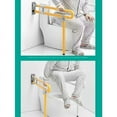 thumbnail image 2 of Sturdy Bathroom Handrail, Foldable Toilet Safety Rails Non-Slip Stainless Steel, Flip Up Grab Bar Space Saving Design, Comfortable Grasp Surface For Elderly, 1PCS, 2 of 5