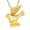 Gold, variant on Peace Dove Urn Necklace Stainless Steel Pet Cremation Pendant Necklace Memory Ashes Keepsake Jewelry