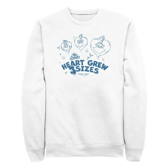 Men's Dr. Seuss The Grinch's Heart Grew 3 Sizes  Sweatshirt