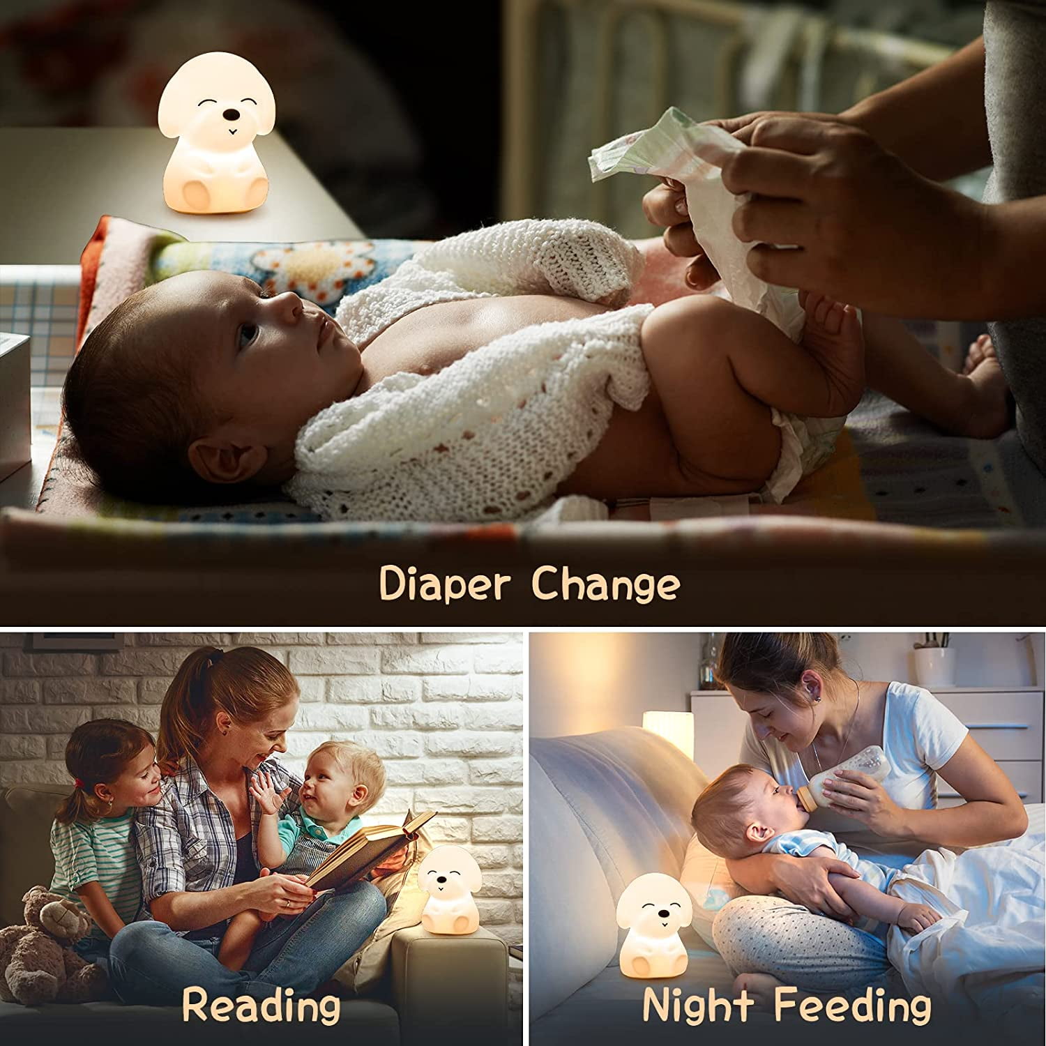 diaper change kids Cute Night Light for Kids, 16 Color Changing Kids Night Light Lamps,  Rechargeable Silicone Night Light for Baby, Kawaii Room Decor Animal  Toddler Night Lights - Walmart.ca