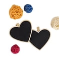 thumbnail image 2 of 10pcs Mini Coeur en Forme de Message en Bois Tableaux Noirs avec Photo / Note/papier Clips Chevilles, 2 of 8