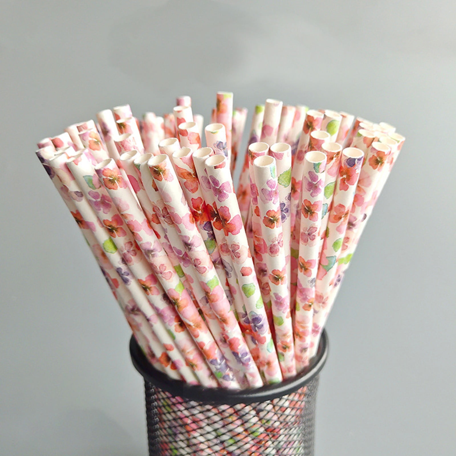 25 Pcs Diagonal Striped Drinking Straws Paper Straws For Party Decor 