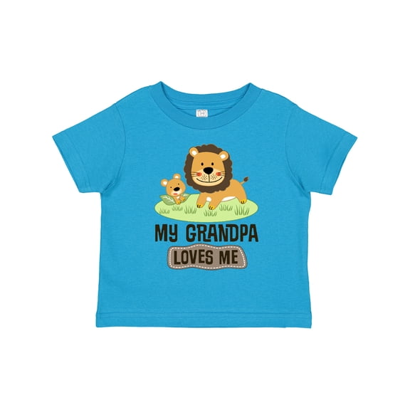 Inktastic Grandpa Loves Me Grandson Boys or Girls Toddler T-Shirt