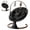 black, variant on Babyomi Baby Swing with Auto Rocking, Adjustable Recline & Speed, Remote Control, Timer, Bluetooth Music, Toy Bar & Secure 5-Point Harness for Infants.,Black