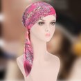 thumbnail image 3 of Travelwant Elegant Chemo Cap With Silky Scarfs For Cancer Women Hair Loss Sleep Beanie, 3 of 7