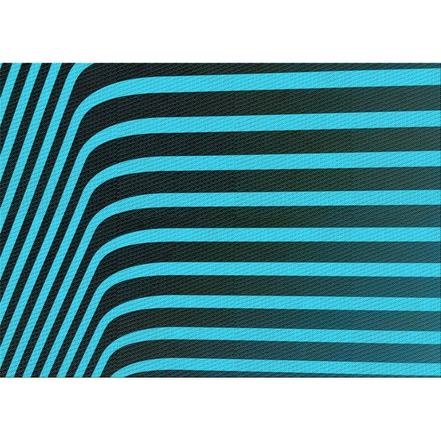 Ahgly Company Tapis Rectangulaire Lavable en Machine Intérieur Transitionnel Vert Sarcelle Profond, 2 Pieds x 3 Pieds